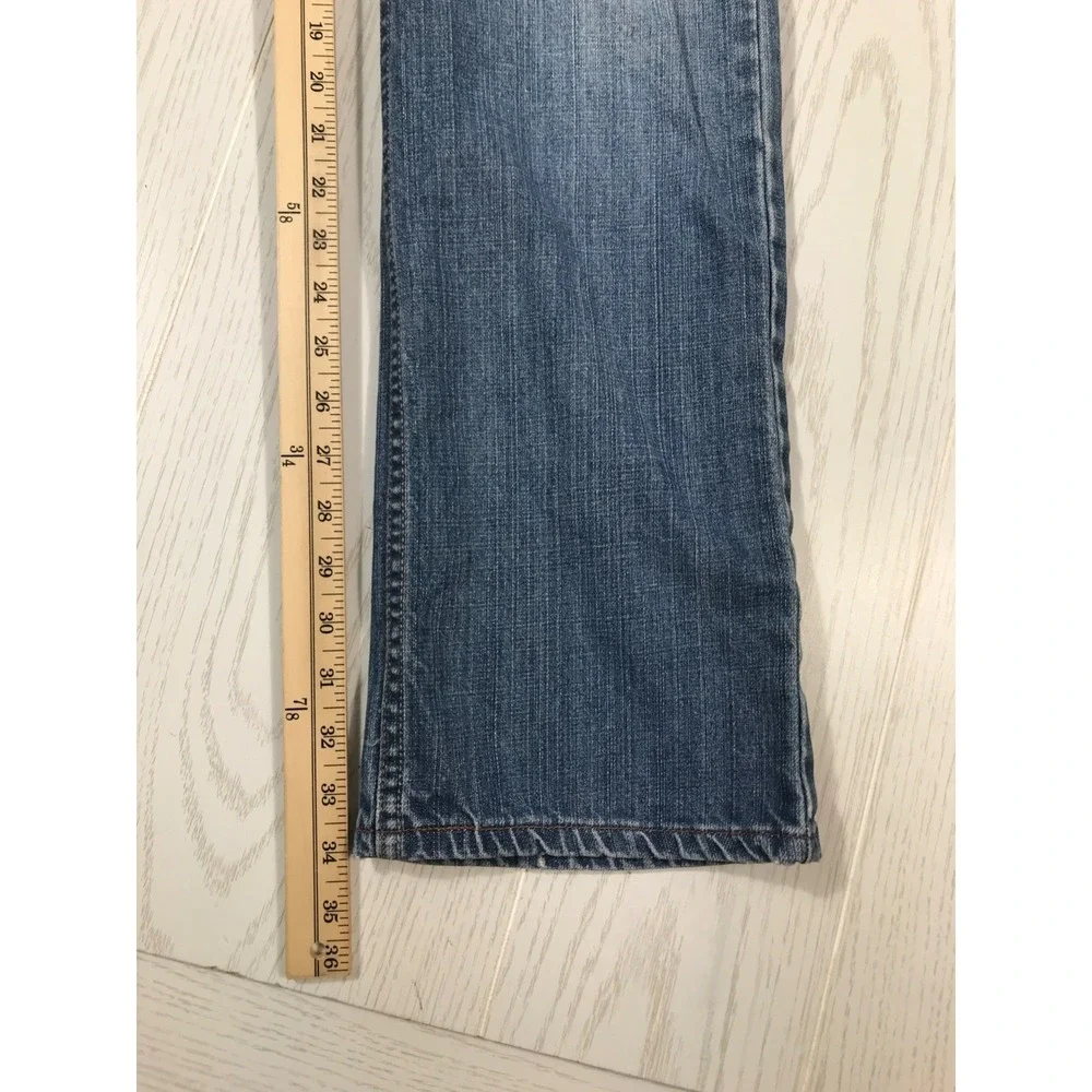 Vintage Y2K Levi's 514 Slim Straight Jeans Mens 34x34 Blue Mid Rise Cotton Retro